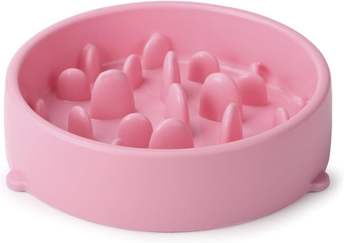 SnuggleWags slow feeder dog bowl pink anti-choke design