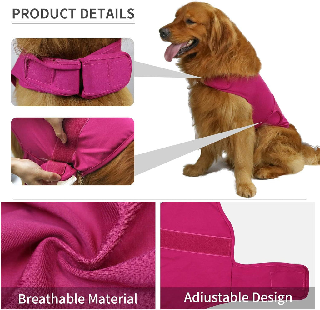 Close up of velcro fastening on dog anxiety vest