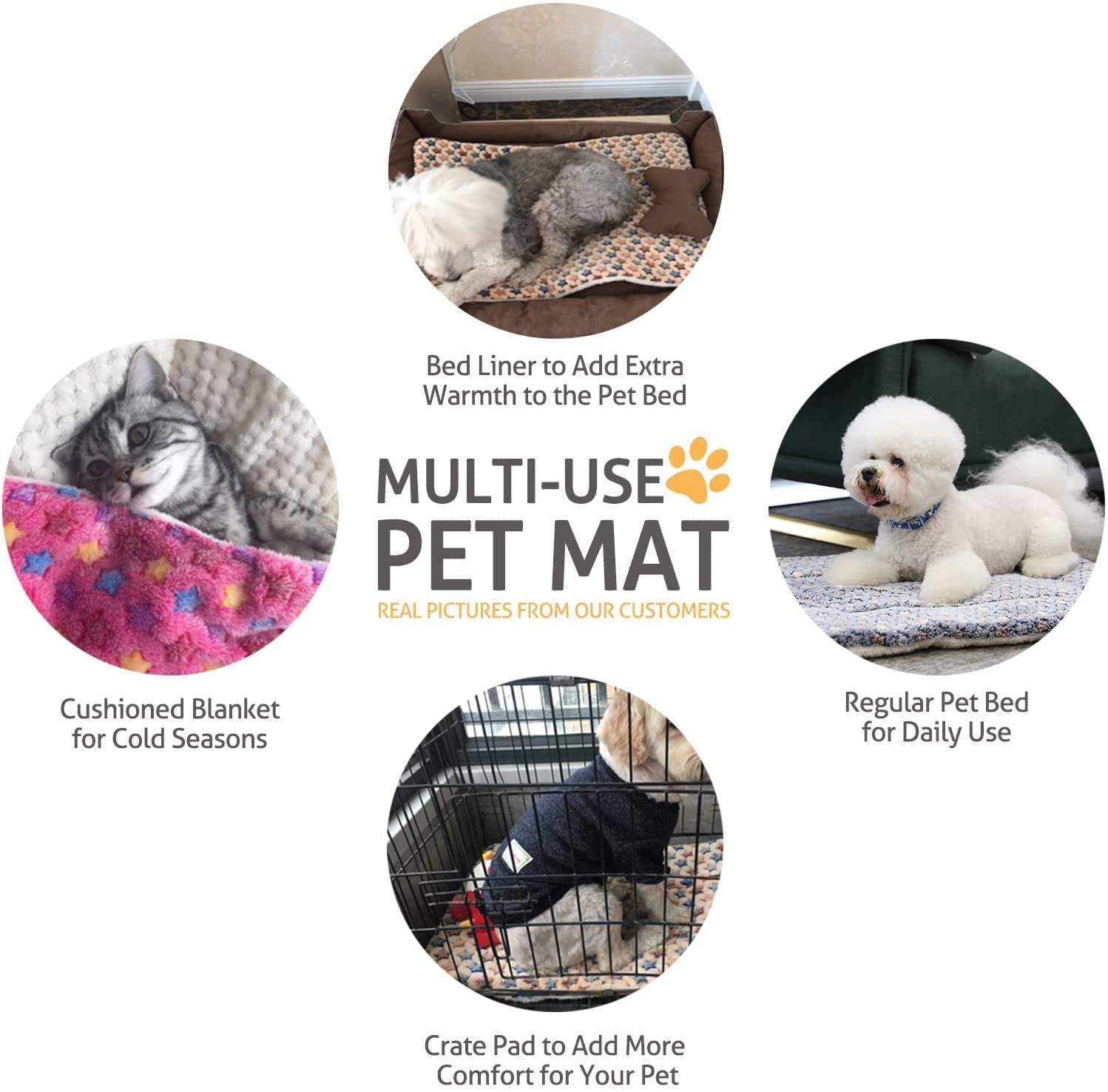 SnuggleWags calming bed used as crate liner-multi-use